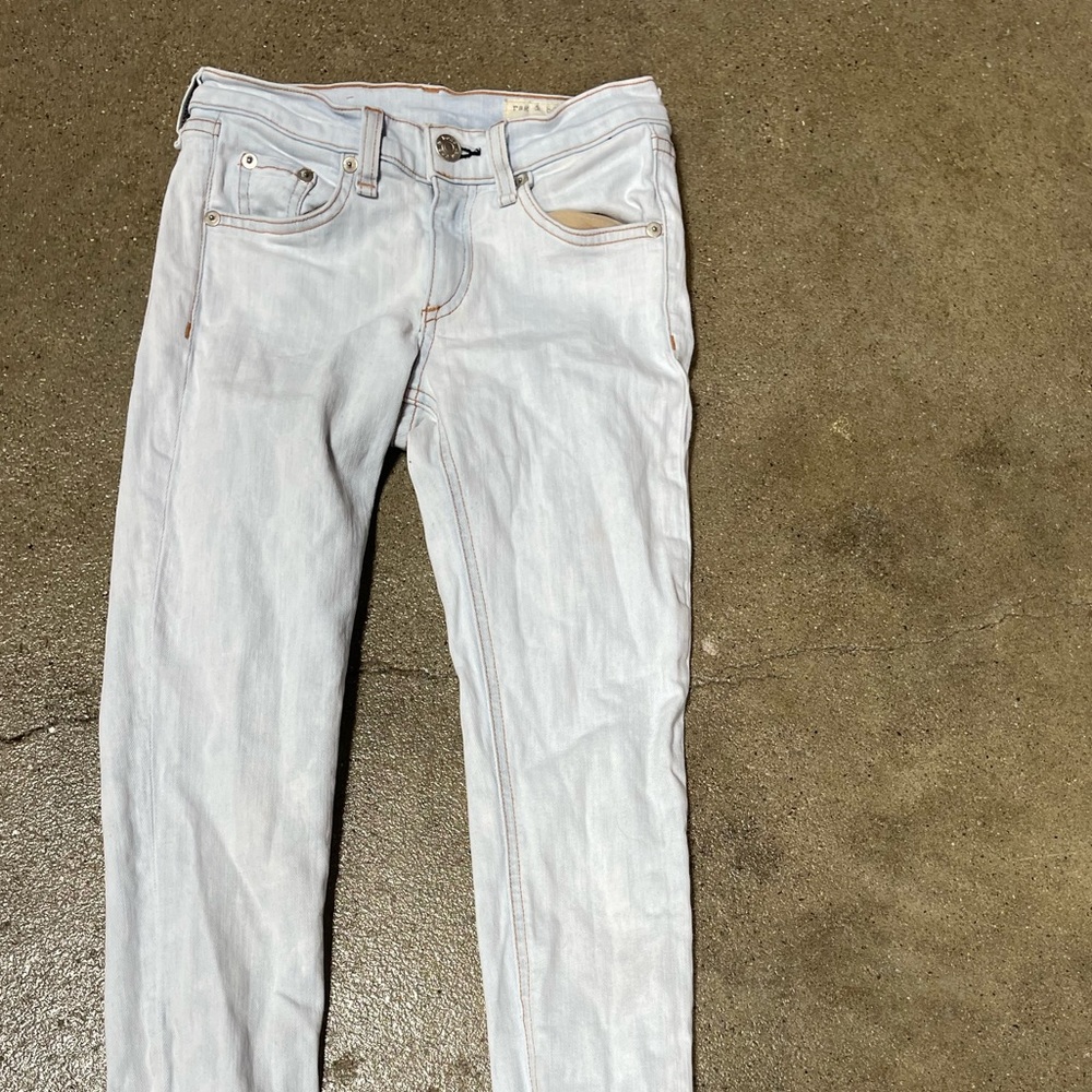 RAG&BONE white wash skinny jeans